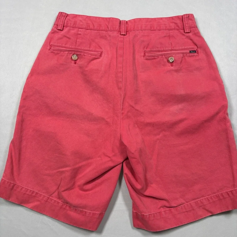 Polo‎ Ralph Lauren Shorts Mens 29 Pink Chino Cotton Twill Flat Front Summer